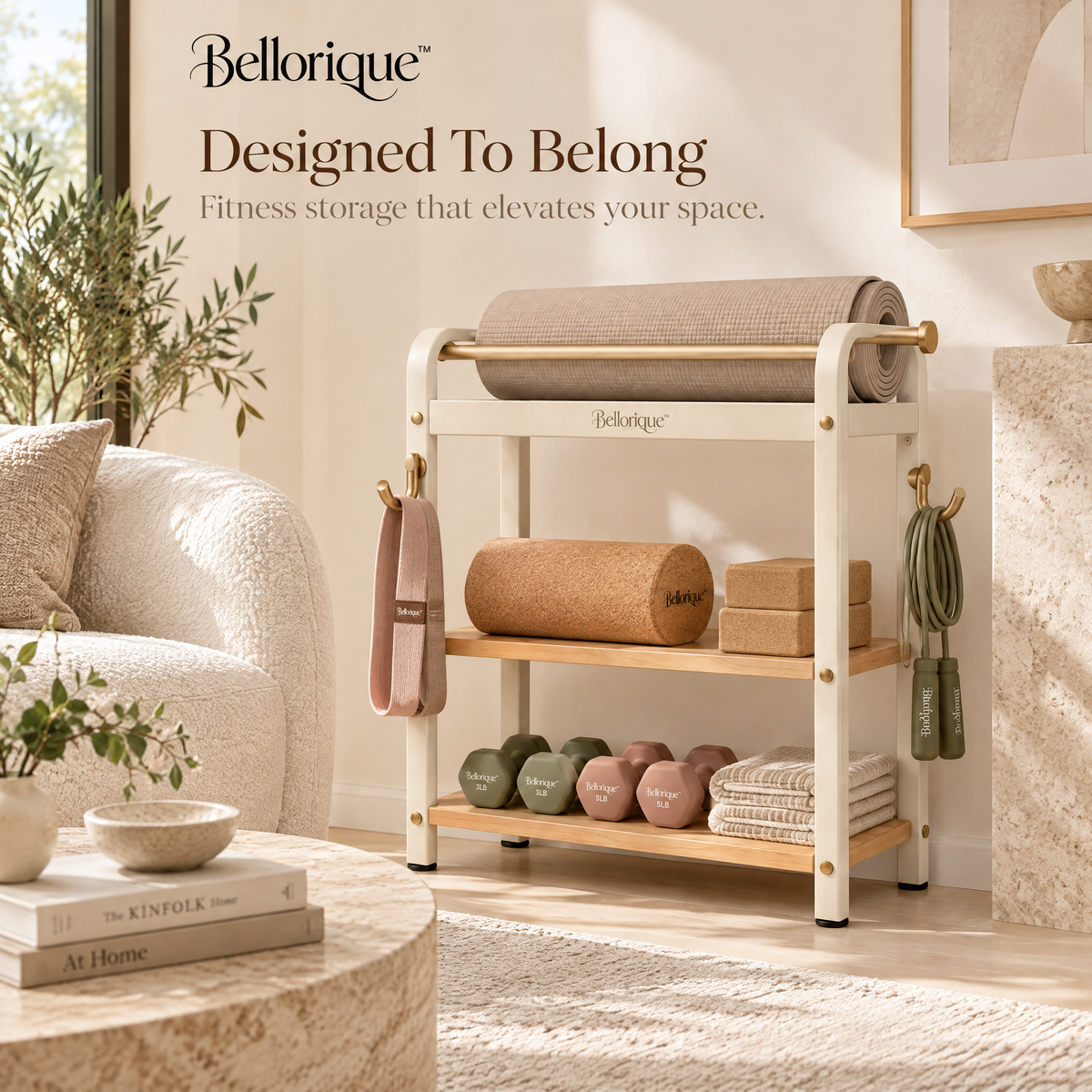 Bellorique™ Workout Gear Storage Rack