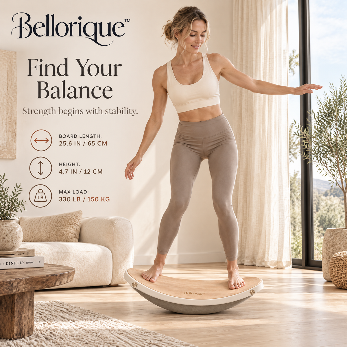 Bellorique™ Crescent Balance Board