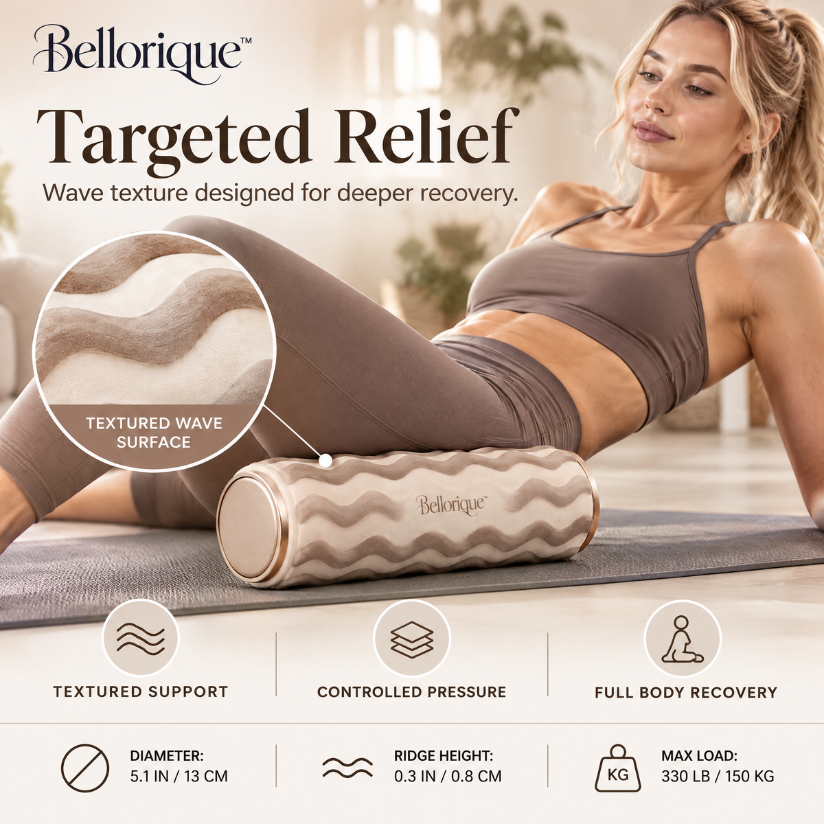 Bellorique™ Ripple Foam Roller